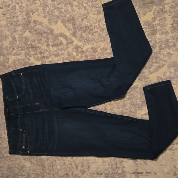 Liverpool High Rise Ankle Women's 8/29 Pull On Skinny Jeans Dark Wash - Picture 9 of 9